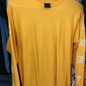 OBEY yellow mustard long sleeve